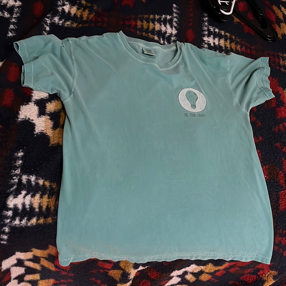Large comfort colors greenish blue t-shirt